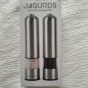 NEW JAGURDS Electric Salt and Pepper Grinder Set